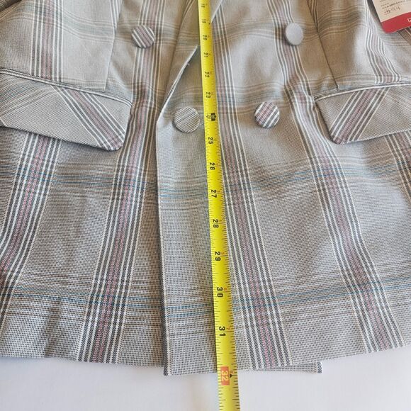 NEW CABI Sz 8 Sleuth Structured Blazer Cranbury Crush Long Double Breasted - Picture 12 of 12